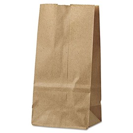 BAGGK2500-2# Natural Paper Bag, 4 5/16quot; x 2 7/16quot; x 7 7/8quot, 500/Pk