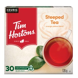 Tim Hortons Steeped Orange Pekoe Tea, Single Serve Keurig K-Cup Pods, 30 Count