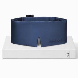 Dore & Rose Máscara para dormir Deep Sleep Mask, bloqueo de luz, 23 momme, seda de morera, ultrasuave, ajustable - Máscara de viaje para dormir para hombres y mujeres