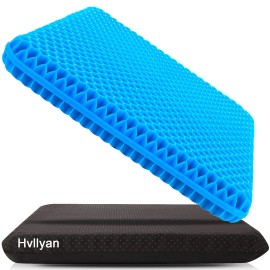Hvllyan Gel Seat Cushion for Long Sitting (Thick & Extra Large), Gel Cushion for Wheelch