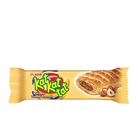 Ulker Kat Kat Tat Puff Pastry With Hazelnut Flavoured Cocoa Cream Filling 28 Gr (24 Pack )