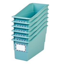 Really Good Stuff Durable Book and Binder Holder - 6Pack, 5.25” x 12.5” x 7.5”, Classroom Organization & Décor