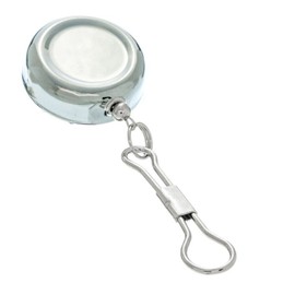 Sona Enterprises Heavy Duty Metal Retractable Badge Reel W/ Chain Pull Belt Clip ID Holder Recoil