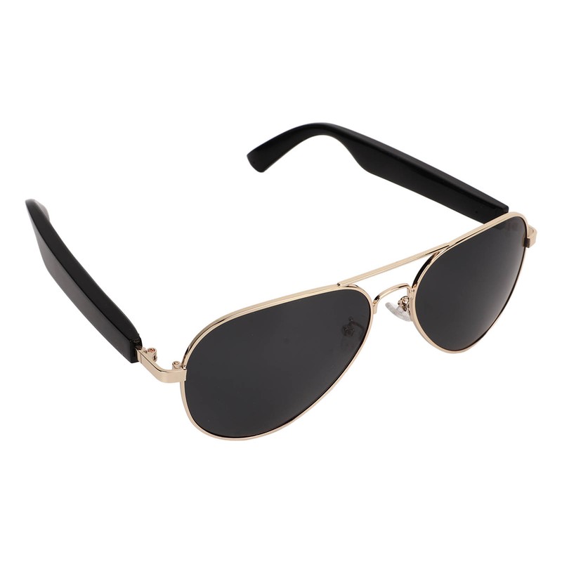 Bluetooth Sunglasses Gold Frame Smart Audio Glasses Stereo Speakers Music