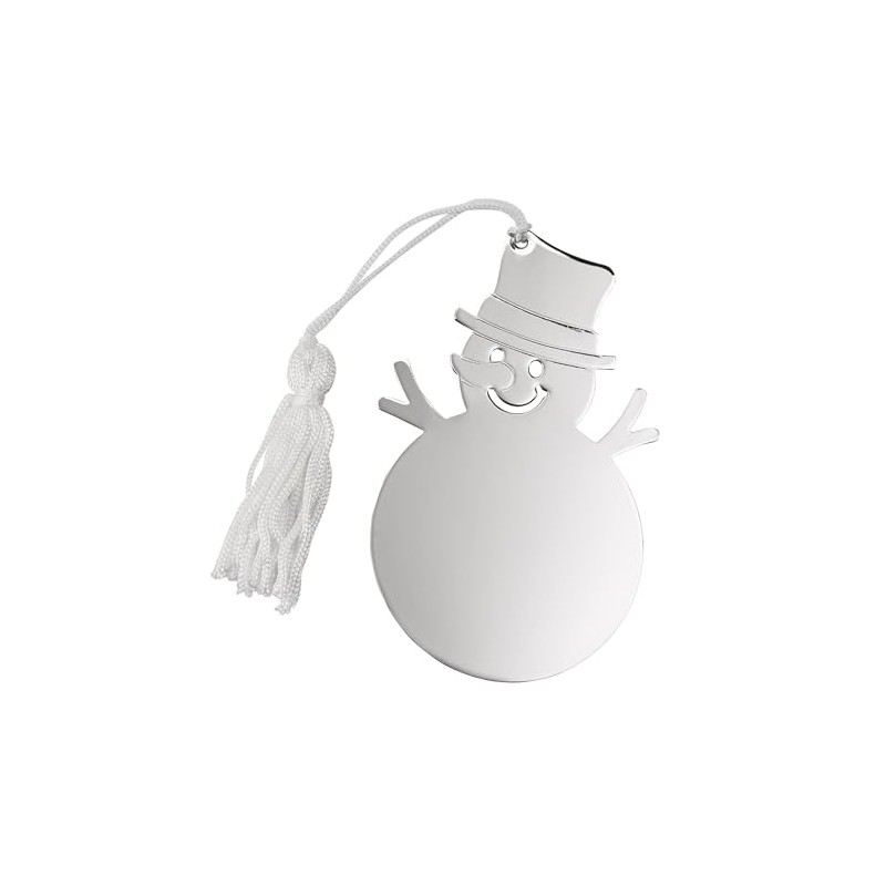Snowman Ornament with White Tassel