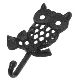 Operitacx Decorative Owl Hanger Vintage Cast Iron Wall Hook for Entryway Kitchen Bathroom Charming Key Holder for Wall Durable Versatile Rustic Metal Accessory