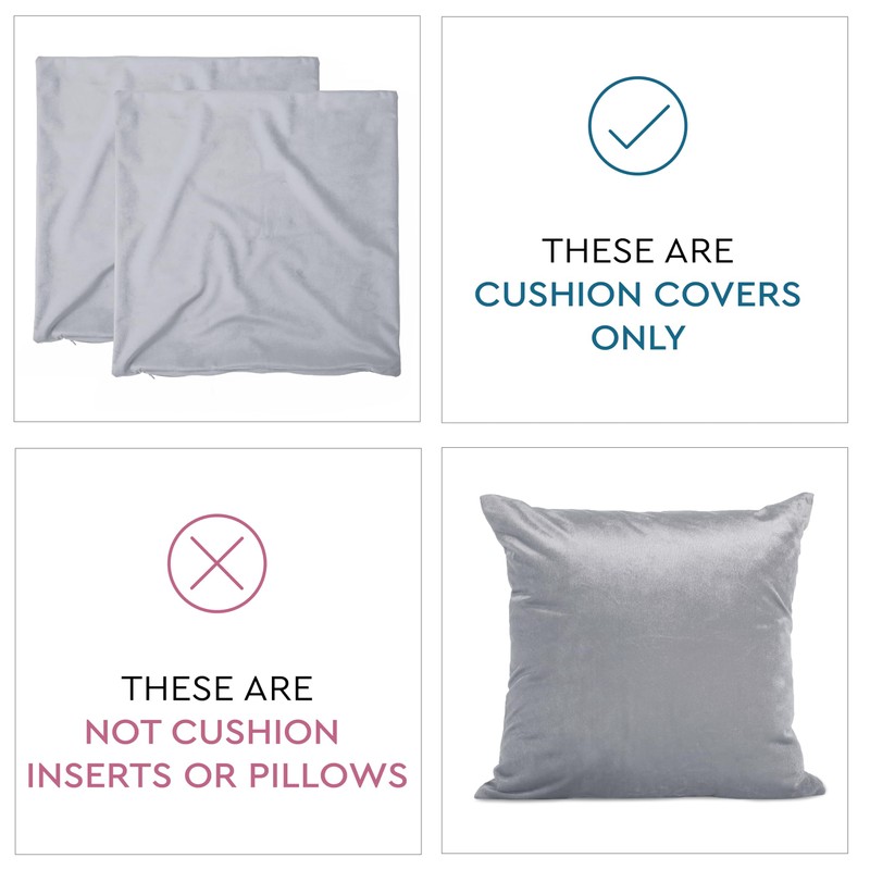 Encasa Christmas New Year VELVET Cushion Covers 2pc Set (60