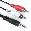 JAMEGA - 1 m RCA Audio Cable Stereo 3.5 mm