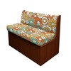 Guevoxuh Retro Hippie Flower Pattern RV Dinette Cushions Covers Replacement