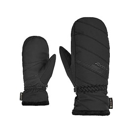 Ziener KASIANA Women's Ski Mittens/Winter Sports Gore-Tex, Black, 7.5