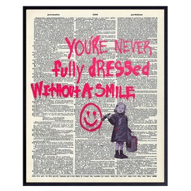 Graffiti Wall Art for Teens 11x14 - Contemporary Wall Art for Teen Room Decor - Retro Vintage Style Painting for Modern Teen Bedroom - Gift for Tween Girls, Teens Room Wall Decor - Unframed LARGE