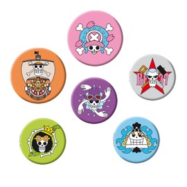 ABYstyle - One Piece Set with Skulls 2 Badge Metal, Metal