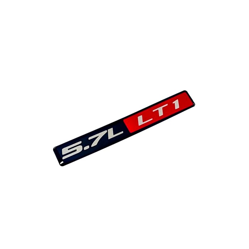 Pair Set LT1 5.7L Engine Emblem 3D Badge Decal NAMEPLATE