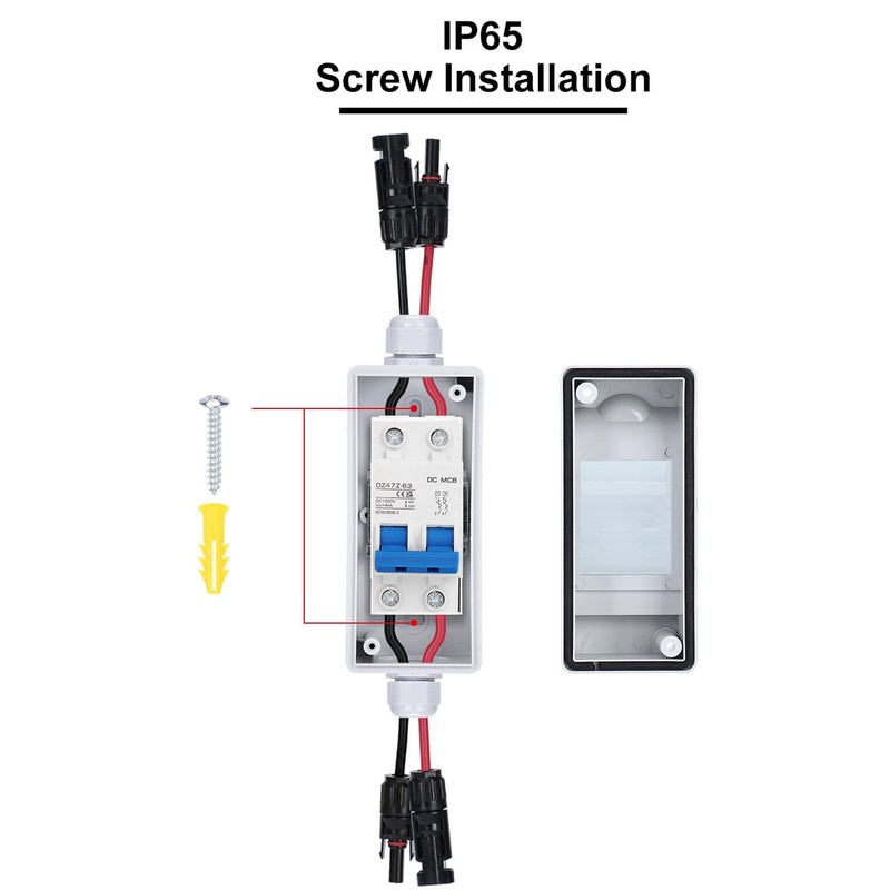 Mini Circuit Breaker with Junction Box IP65 Waterproof 4000A Icu
