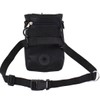 Millya Zippered Dog Walking Treat Bag with Adjustable Belt Black