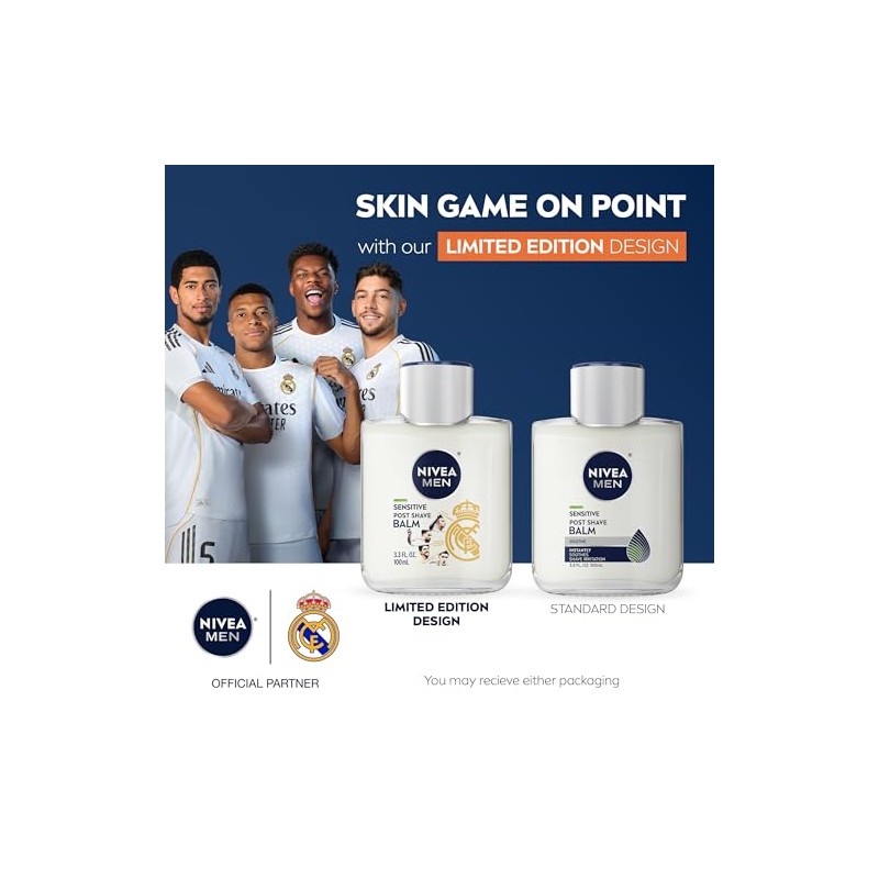 NIVEA Men Sensitive Post Shave Balm 3.3 Fluid Ounce (Pack