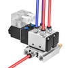 Heschen Pneumatic Solenoid Valve 4V210-08 PT1/4 12V DC 5-Way 2