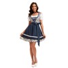 Dirndl Women's Midi Costume Dress Women's Dirndl Dress with Lace