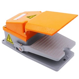 mxuteuk Electric Foot Pedal Switch 380V AC 15A High Performance Momentary Foot Switch SPDT NO NC Industrial Pedal Non-Slip Aluminium Shell Foot Switch Pedal Switch LT-4