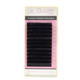Matte Flat Eyelash Extension 0.15 C Curl 10mm Ellipse Flat Mink Black Super Soft for Professional Salon Use