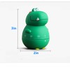 Cute Dinosaur 100% Mechanical Egg Kitchen Timer for Kids Cooking/Reading/Classroom/Do