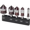 KEWAYO Countersink Drill Bit Set for Metal, Countersink 82°, Countersink