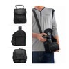 FOSOTO Waterproof (With Waterproof Cover) Black Camera Bag for Canon