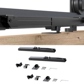 Leefasy 2-Piece Barn Door Soft Close Mechanism, Sliding Barn Door Hardware, Steel Spring Buffer Damper