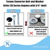 30 Series Torque Converter Custom Washer and Bolt Kit Compatible