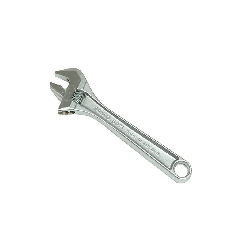 Bahco 8071 C IP Adjustable Wrench in Industrial Pack, Silver,