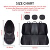 TOYOUN Classic Universal PU Leather Car Seat Covers Full Set