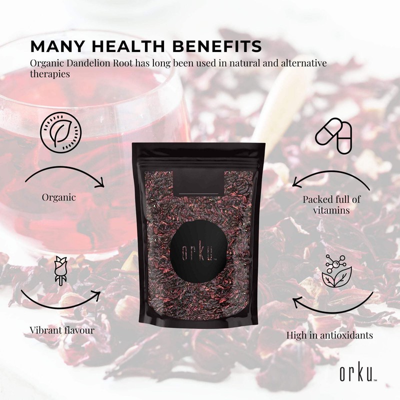 100g Organic Hibiscus Rosella Flower Crushed - Dried Herbal Tea