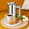 MaxMiuly 4 Cup Cafetiere Stainless Steel Double Wall French Press