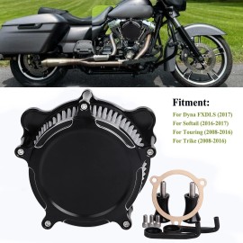 Unbranded Air Cleaner Grey Intake Filter Kit For Harley Touring Road King Softail Trike
