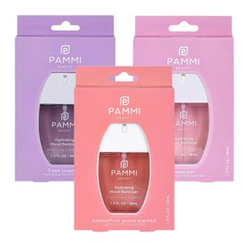 PAMMI PAMMI Hand Sanitizer Travel Size (3 Pack (Guava,Lavender, Rose))