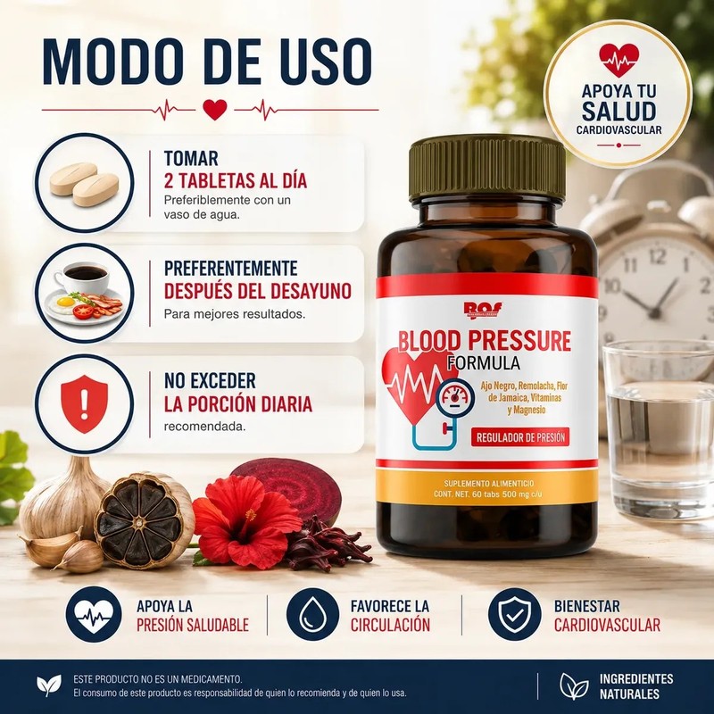 Blood Pressureregulador De Presión 60 Tab