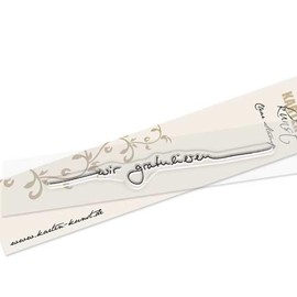 Karten-Kunst - Clear Stamp Rubber Lettering "Wir Glückwunlieren (Wir Glückwunlier")