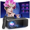 [Auto Focus/4K Support] Projector with WiFi 6 and Native 1080P,
