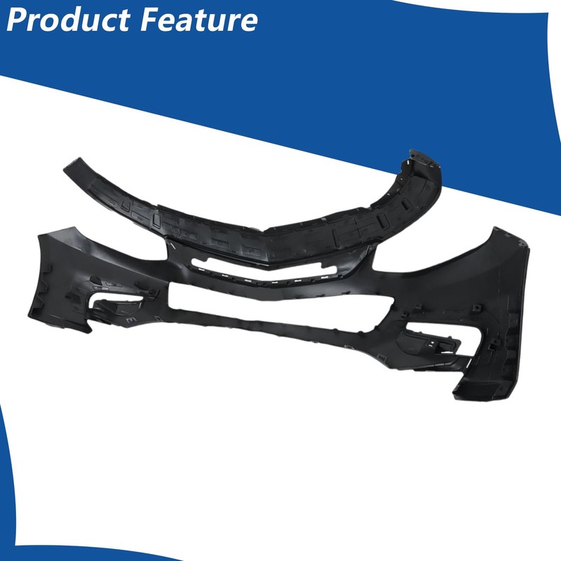 WFLNHB Primered Front Bumper Cover Replacement for Malibu 2016 2017