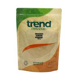 Trend Organic Ginger Powder, Aromatic Bliss Ideal for Cooking, Baking, and Herbal Tea, Certified Organic, Vegan, Sustainably Sourced, Non-GMO, No Additives No Preservatives, Raw, 250g