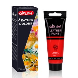 Colorful Acrylic Leather Paint 2.5oz Red - Shoe & Bag Decor, Jacket Care, DIY Crafts