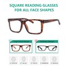 Eyekepper Oversized Reading Glasses Square Large Frame Readers for Men