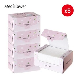Mediplant 소프트 멀티 코튼 5겹 퍼프 80매x5 Soft Multi Cotton 5-Layer Puff 80 Pieces x 5
