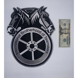 Teamster 12.5” By 10 Embroidered Patch.. Iron Or Sew On. Buy Multiple And Save !