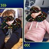 Gilprop 2 Pcs Gaming Travel Pillow with Sleep Eye Mask,