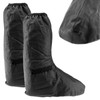 ENET Waterproof Rain Shoe Cover Motorcycle Overboot Motorbike Bike Black