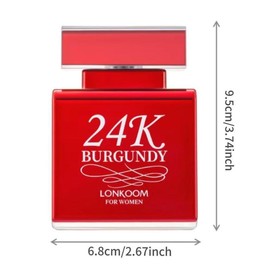 Burgundy/Nude Rose Eau De Parfum, 1 Count Long Lasting Fragrance for Women, Oriental Scented Perfume for Daily Use, Fashion Perfume for Party, Daily Clothing Decor, Stocking Fillers Gift - Color: Baby Pink, Volume: 100ml