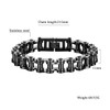 LAFATINA Men's Bicycle Bike Rocker Link Manly Motorcycle Chain Bracelet
