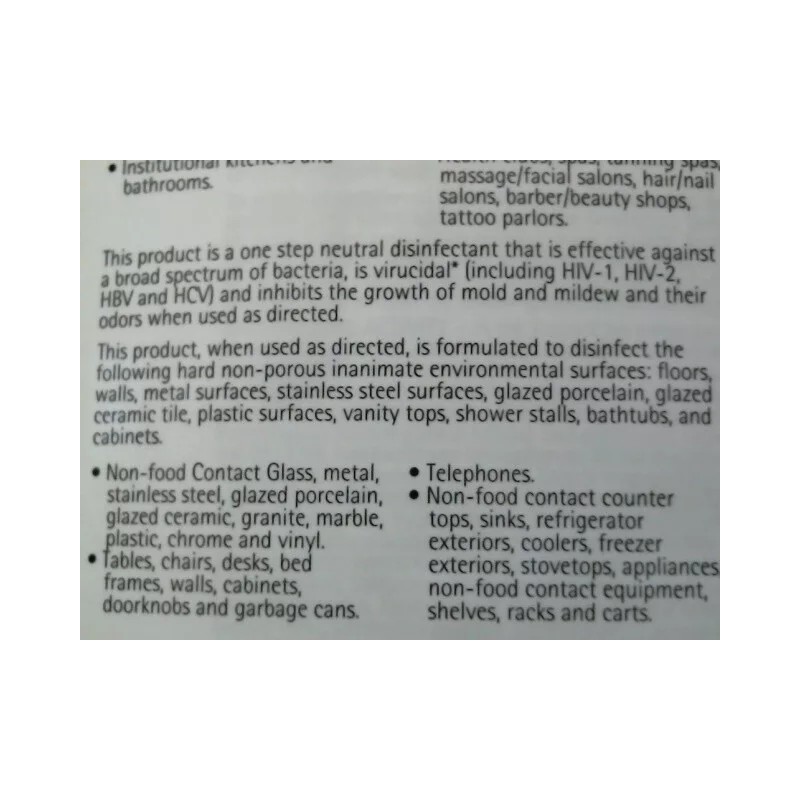 Enviro Solutions Hospital grade Disinfectant 1/2 Gal Makes 32 Gallons