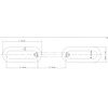 1 Metre (3mm) Galvanised Steel Chain Heavy Duty Durable Security